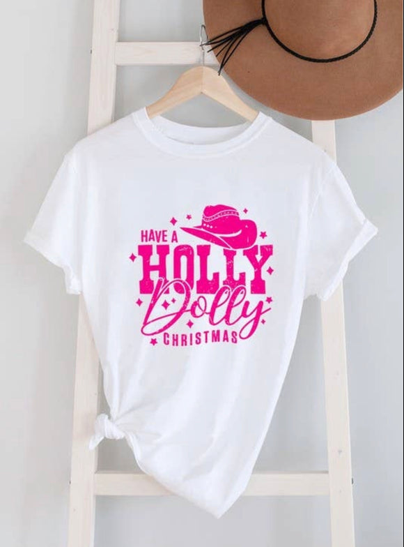 Holly Dolly Christmas Tee