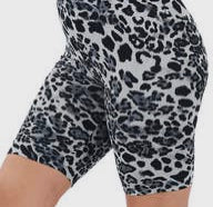 Plus Butter Soft Cheetah BikerShorts